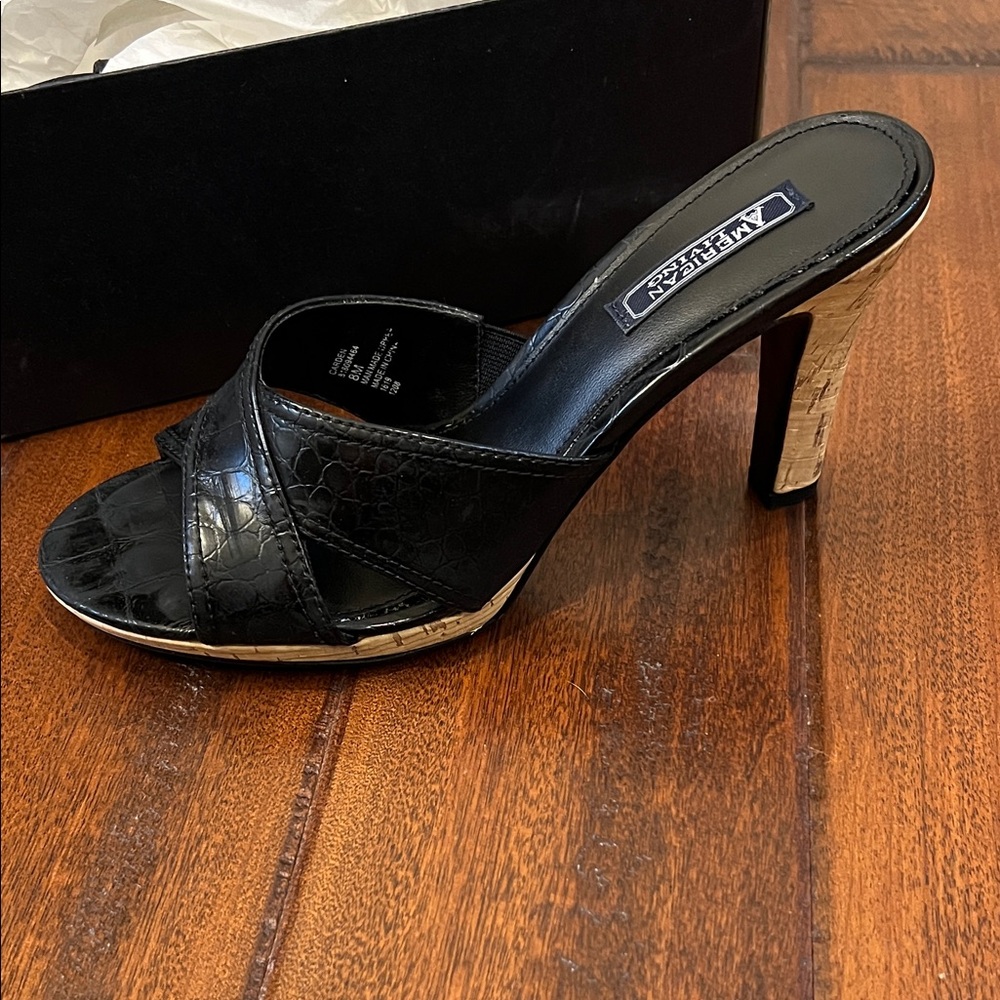 American Living Black Heels